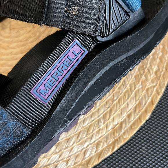 Merrell Outdoor Slides Strap Velcro Sandals Size 10 - Picture 10 of 14